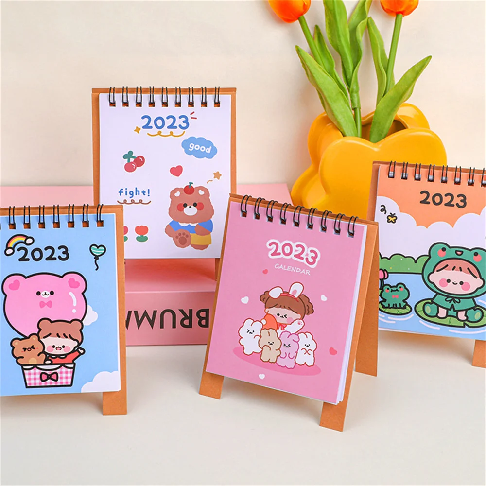 2023 Cute Cartoon Desk Calendar 365 Days Mini Desk Calendar Dual Daily  Scheduler Table Planner Yearly Agenda Desktop Ornaments - Desk Calendar -  AliExpress