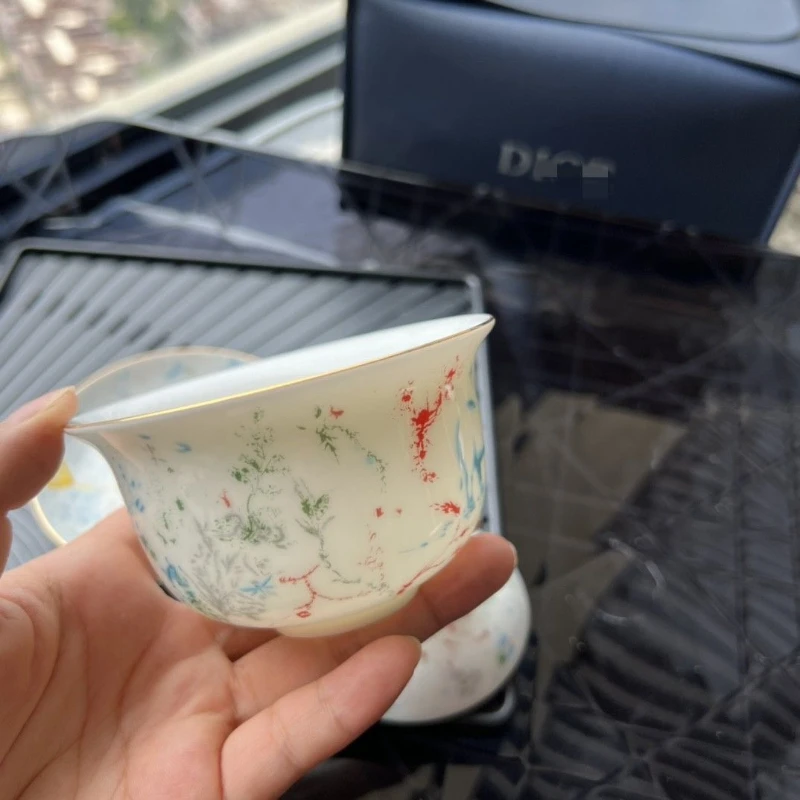 Dio Chinese Ceramic Tea Set Purses Gift Set Exquisite Porcelain Upscale Business Gifts