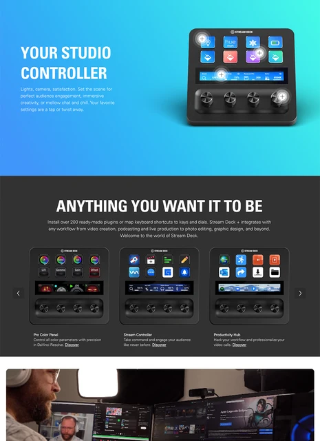 Elgato Stream Deck + (10GBD9901) Controleur de votre Studio