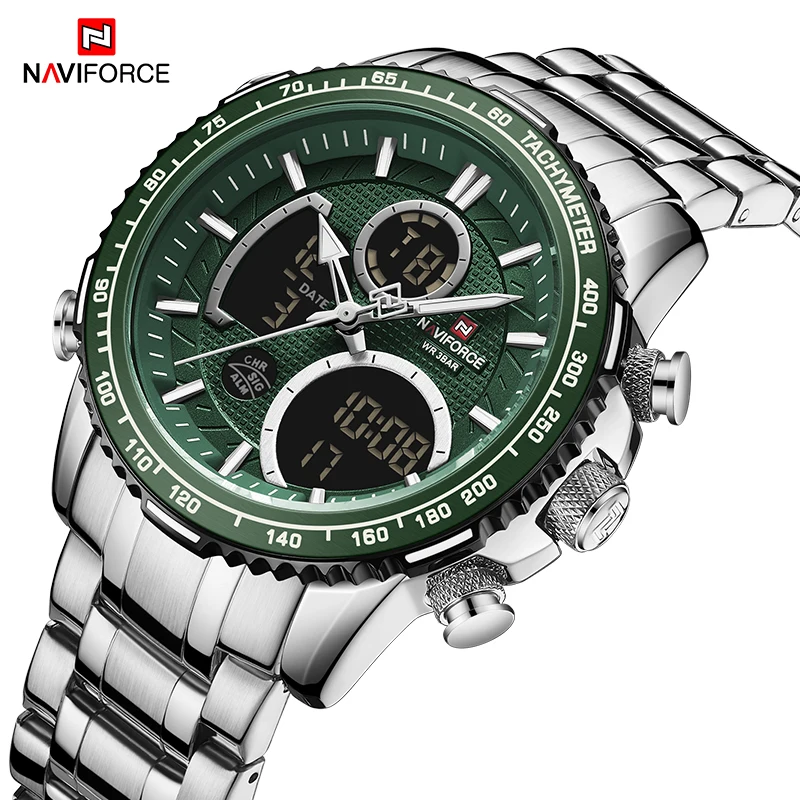 NAVIFORCE Men Watch Top Luxury Brand Big Dial Sport Watches Mens Chronograph Quartz Wristwatch Date Male Clock Relogio Masculino times quartz watch price