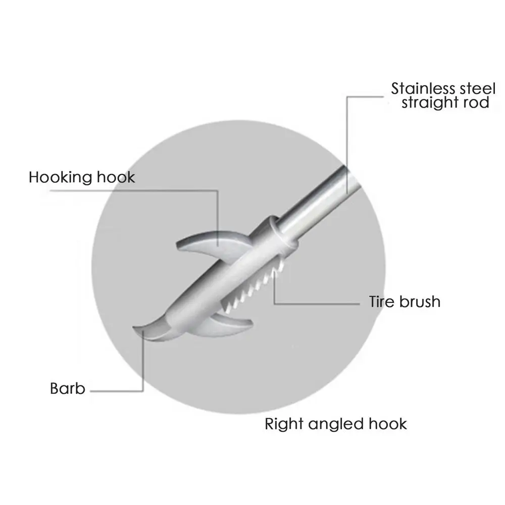 Car Tire Stone Remover Hook Safety Wheel Tread Slot Stone Gravel Remover For Car Tire Scraping And Stone Cleaning