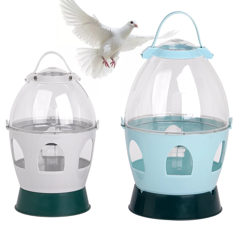 2L/4L Automatic Pigeon Dove Water Dispenser Bird Drinker Feeder Container Durable Plastic Dove Drinker Pet Bird Supplies