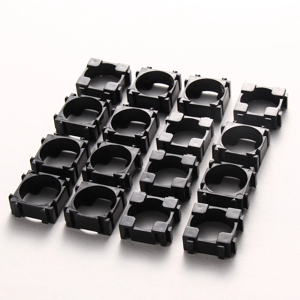 500-100pcs 18650 Lithium Battery Holder Hard Shell Anti Vibration Plastic Battery Bracket Cylindrical Batteries Stand Spacer DIY