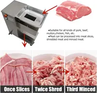 Haywhnkn 3Mm Meat Cutting Machine Meat Cutter Machine Qe Meat Slicer Commercial For Meat Slice/Shredded Meat Stainless Steel 2