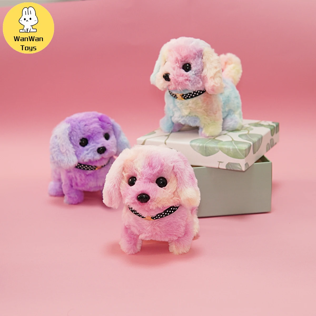 Small Dog Collar Multiple Color Options Electric Plush Cartoon Cute Children's Novelty Toy Christmas Party Decorations Birthday
