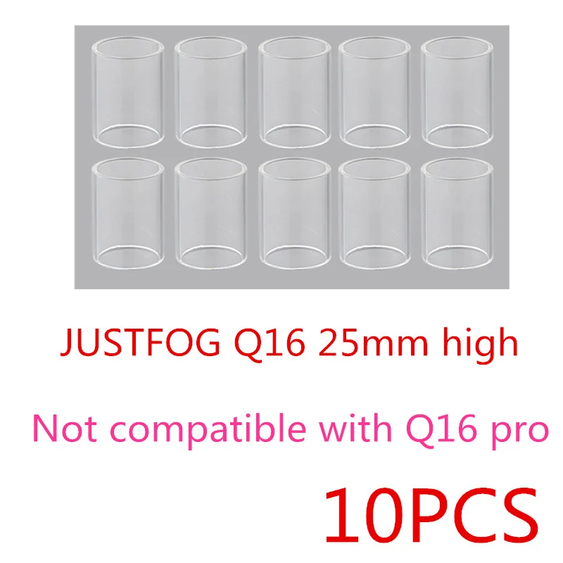 Q16 10PCS FATUBE Glass tube for  Q16 Pro 1.9ml / Q14 / Q16 2ml Compact 16 / Compact 14 