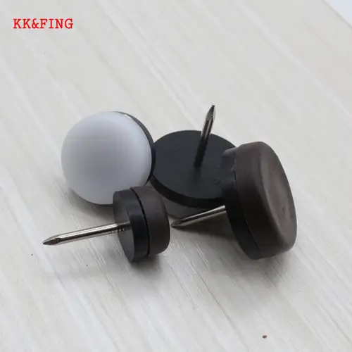 KK&FING 20 PCS Chair Table Furniture Leg Bottom Feet Plastic Pads Glides Skid Nail Wood Floor Furniture Protector Noise Killer - Image 3
