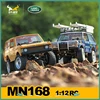 MN MODELl New MN168 NEW 1/12 Rc Car 4WD Remote Controlled Crawler Car Off Road Vehicle Full Proportion Climbing Car Toys Gift 1