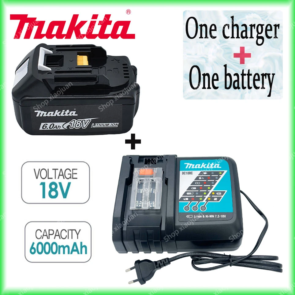 

Makita 100% original 18V Makita 6000mAh lithium-ion rechargeable power tool 18V replacement battery BL1860 BL1830 BL1850 BL1860B