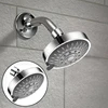 High Pressure Shower Head Sprayer 4 Inch 5 Setting Adjustable Rainfall Wall Universal Mounted Bathroom Accessories Water Saving 6