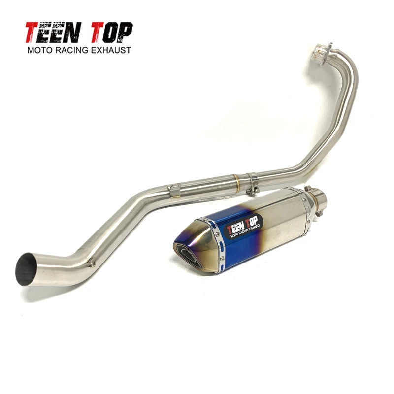 For Honda CB190R CB190X CB190F CBF190TR Exhaust System Motobike Front Link Pipe Slip On Motocycle Exhaust Muffler Escape Moto - Image 5
