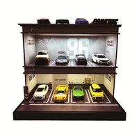 Diorama Garage 1 64 Parking for Hot Wheel Space Simple Pvc for Diecast Car  Model Assembly Model Kit for Popmart Display Collect 1