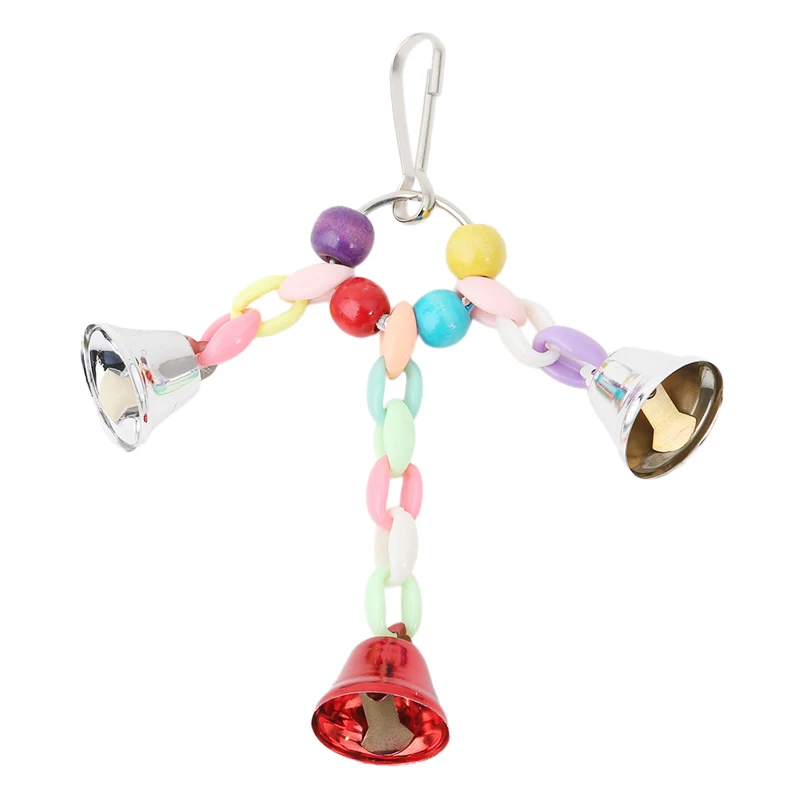 Colorful Parrot Toys Suspension Hanging Bridge Chain Pet Bird Parrot Chew Toys Bird Cage For Parrots Birds Home Decoration parrot toy bird toy