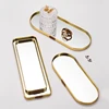 Nordic Gold Mirror Tray Light Luxury Home Jewelry Tray Rectangular Storage Tray Simple Table Decoration Ornaments Shooting Props 1