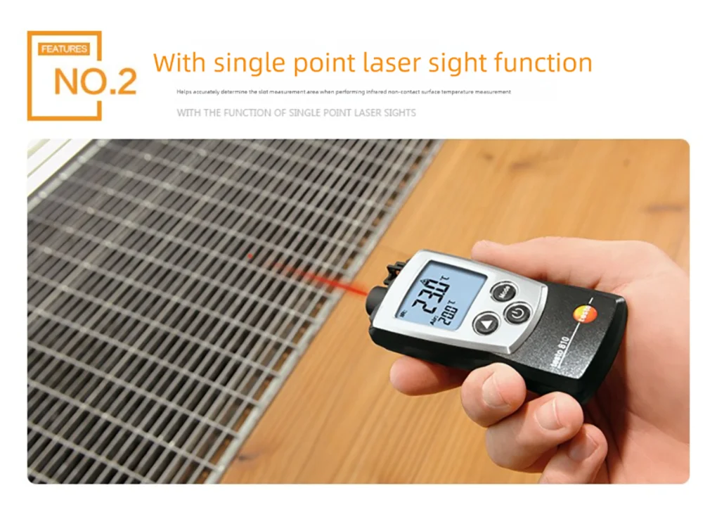 Testo 810 Portable Infrared Thermometer Non-Contact Infrared Thermometer NTC -30