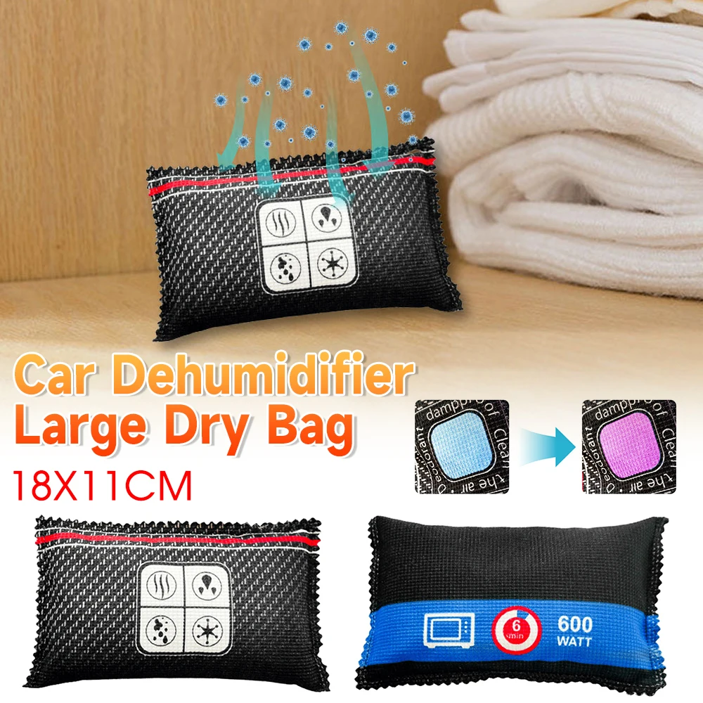 Dehumidifier Moisture Absorber For Car Multifunction Silica Gel/Mineral Reusable Silica Gel Drying Bag For Wardrobe Shoe Cabinet