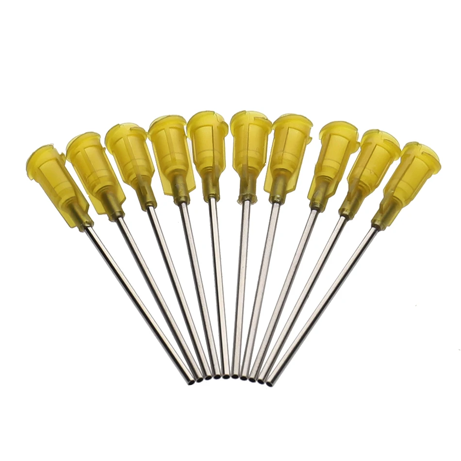 14-23G 10 Models Availlable Steel Dispensing Tapered Pinhead Glue Liquid Dispenser Needles for Dispenser Controller 50Pcs/lot