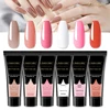 Nail Extension Gel Kit Nail Gel with Nail Light Base Gel Top Coat Long Lasting Poly Gel Nail Kit Starter Kit 2