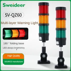 LED Warning Light for Security Protection Flashing Steady 1/2/3/4/5 Layer Siren  Alarm Indicator Signal Lamp for Machine Tower