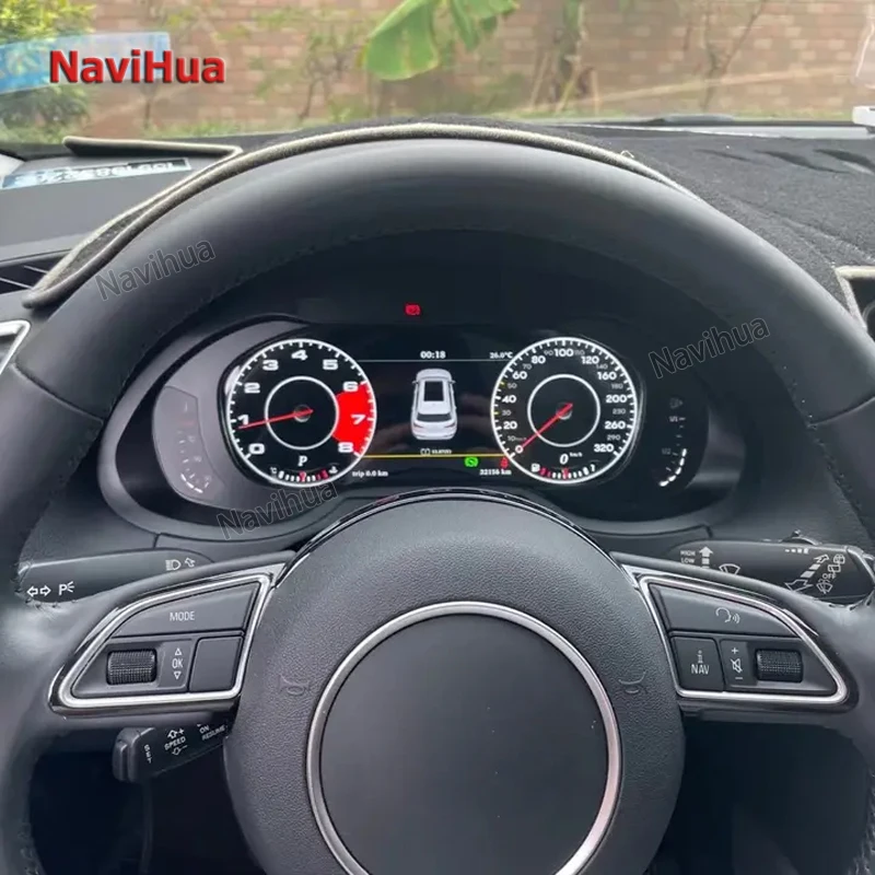 

Новый обновленный 10,25 дюймовый ЖК-экран дисплей Автомобильный прибор цифровой приборной панели спидометр автомобильный измерительный прибор для Audi Q5 2010-2018