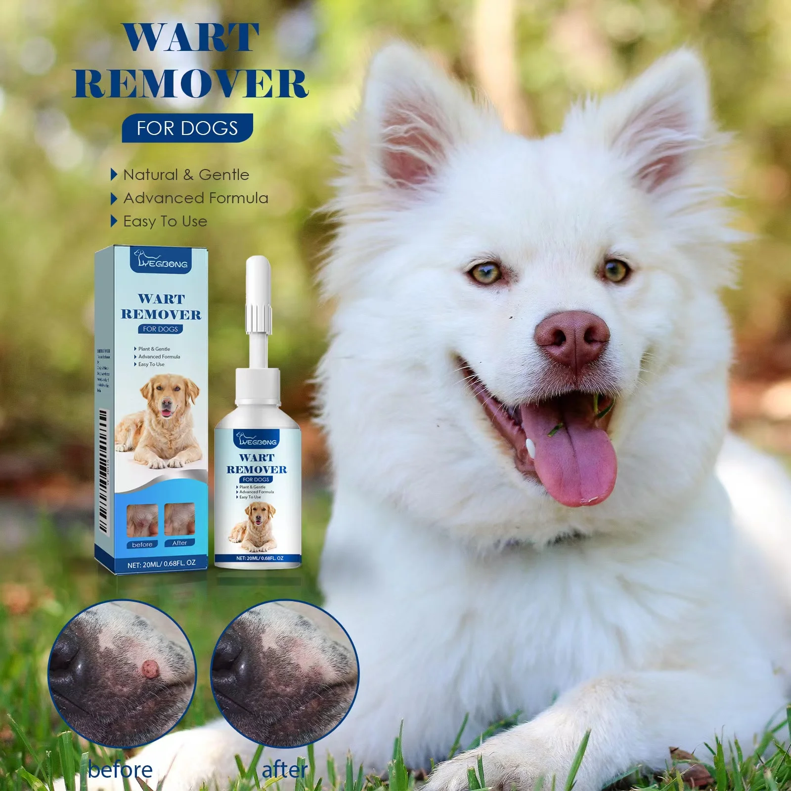 Dog Wart Remover Cat Skin Tags Removal Treat Against Moles Corn Painless Wart Clean Treatment Skin Repair Pet Care Liquid