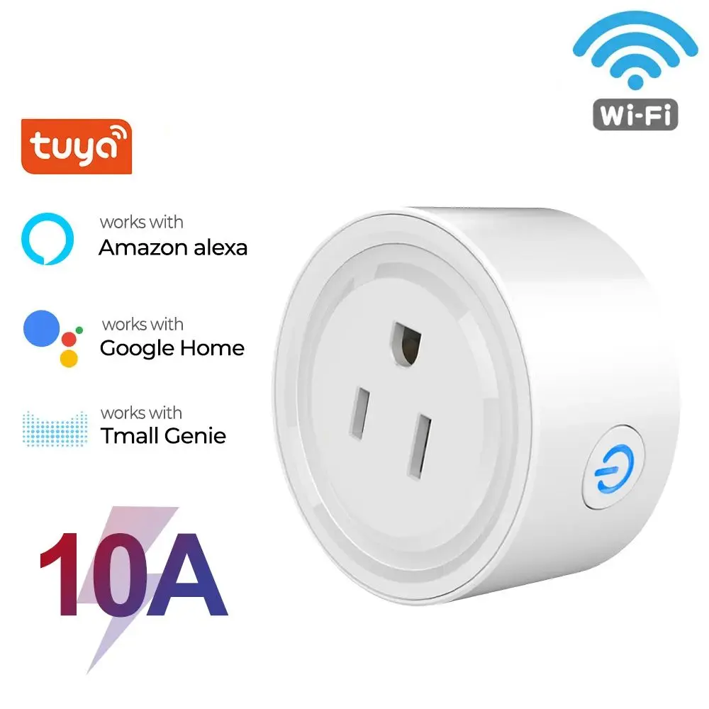 Smart WiFi Plug - US Standard Wireless Outlet with Remote Control for Smart Home Appliances