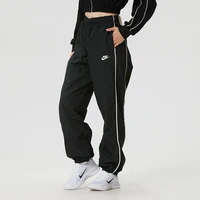 Nike – pantalons de sport pour femmes, pantalons de course, d'entraînement, de fitness, confortables, en tricot, à la mode, décontractés, à revers, longs, Im8032-011, nouvelle collection printemps 4