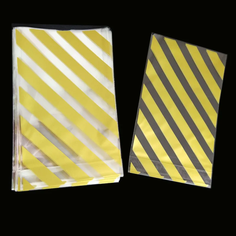 100pcs-open-top-plastic-bags-polka-dots-striped-goodie-bags-for-wedding