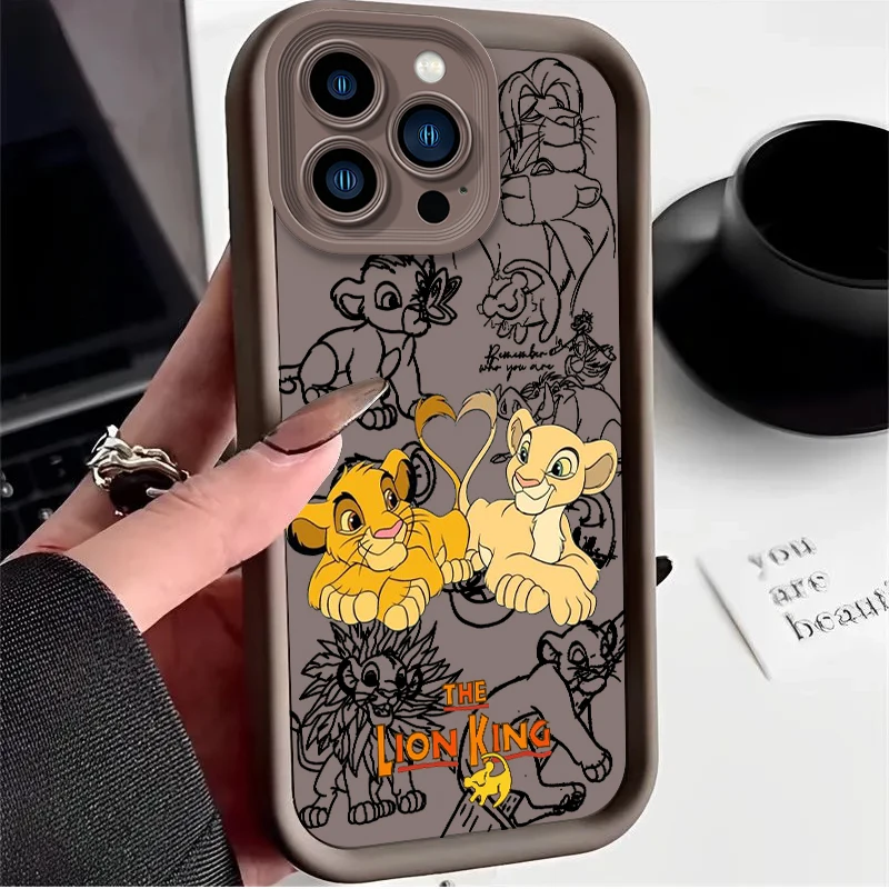 thumbnail image 1 of Disney-funda trasera de teléfono con escalera de ojo suave, Rey León, Simba, para Apple iPhone 15 14 13 12 11 Mini XS XR X 8 7 Pro Max Plus Pro, 1 of 5