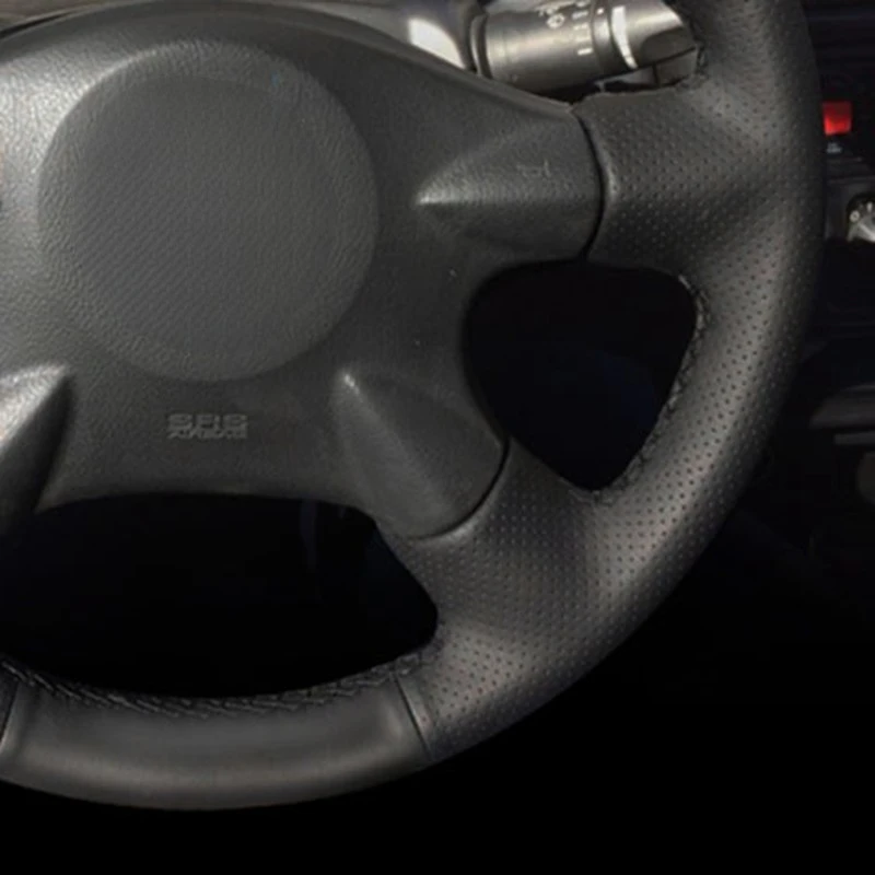 MUEdie For Nissan Almera N16 Pathfinder Primera Paladin X Trail Renault Car Steering Wheel Cover Hand Stitched Black Genuine Leather MUEdie For Nissan Almera N16 Pathfinder Primera Paladin X Trail Renault Car Steering Wheel Cover Hand Stitched Black Genuine Leather