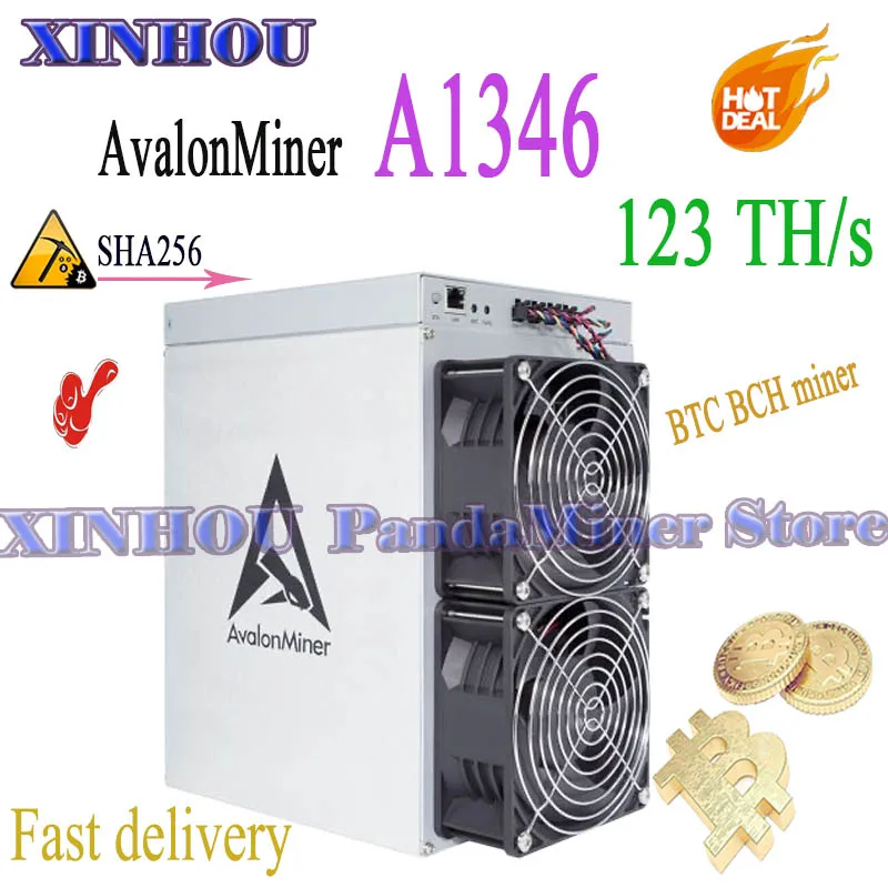 

Новинка, Майнер Avalonminer A1346, Майнер 120T, 123T, 126T, Майнер биткоинов ASIC, Майнер BTC лучше, чем Avalon A1246, A1366, Antminer S19, WhatsMiner M50