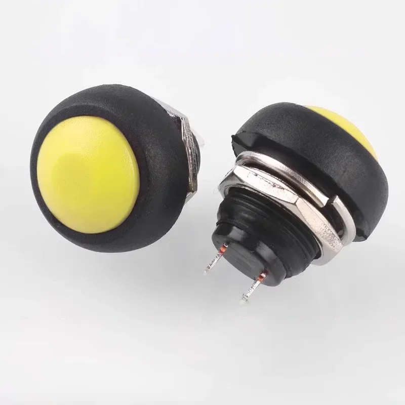 5/20/100PCS 12mm Mini Round Push Button Switch,PBS-33A Self-Locking/33B Self-reset ,3A250VAC/1A125VAC Electrical Equipment 2Pin