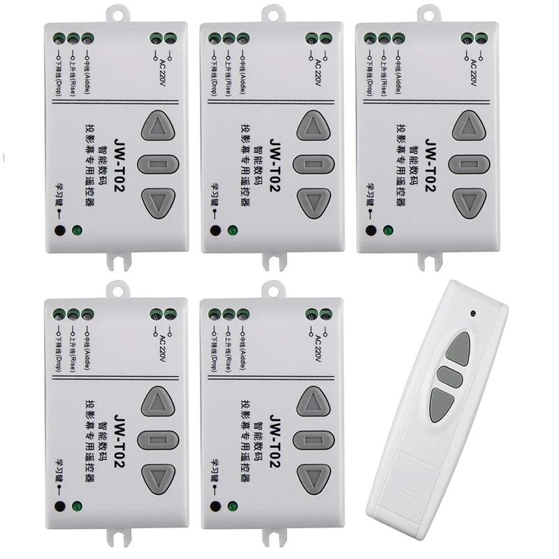433mhz-AC-220V-RF-Wireless-Remote-Control-Switch-UP-Down-Stop-Tubular ...