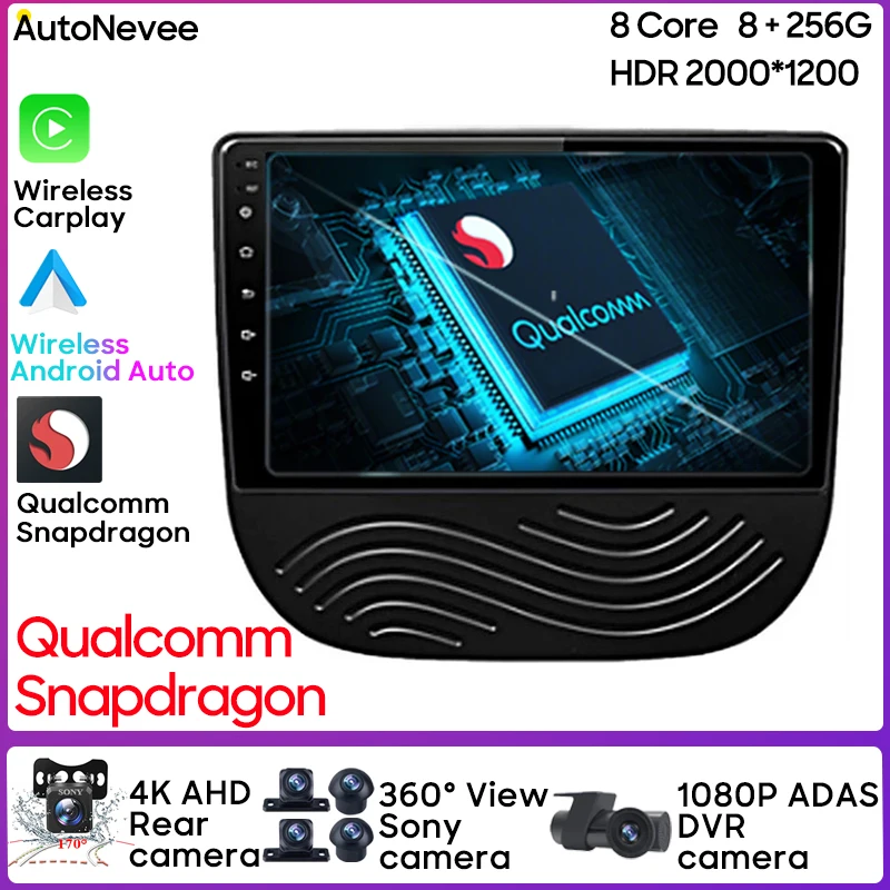 

360 Camera For Chevrolet Malibu 9 2015 - 2020 Stereo Receiver GPS Navigation Multimedia Player Carplay Android Auto 4G Wifi