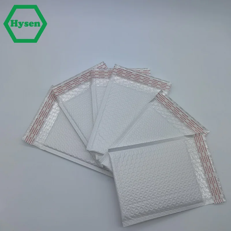 

Hysen Wholesale White Color Waterproof Mailing Courier Mailer For Business Mailing Gift Bubble Padding Bag