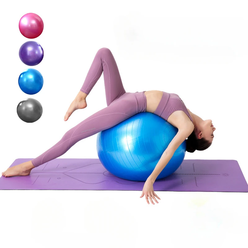

Yoga Pilates Ball PVC Thickened Frosted Yoga Ball for Gym 55cm65cm75CM Soft Yoga Ball Exercise Ball Sporting Goods