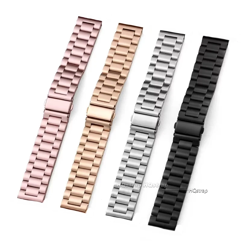 Premium Stainless Steel Quick Release Watch Strap, 20mm/22mm Metal Band Replacement