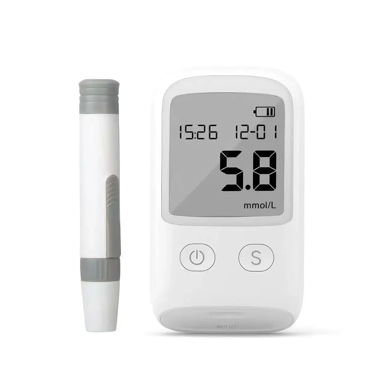 Portable Blood Glucose Tester Household Medical Grade Blood Sugar Accurate Reading Health Detection Device With Test Strips 3