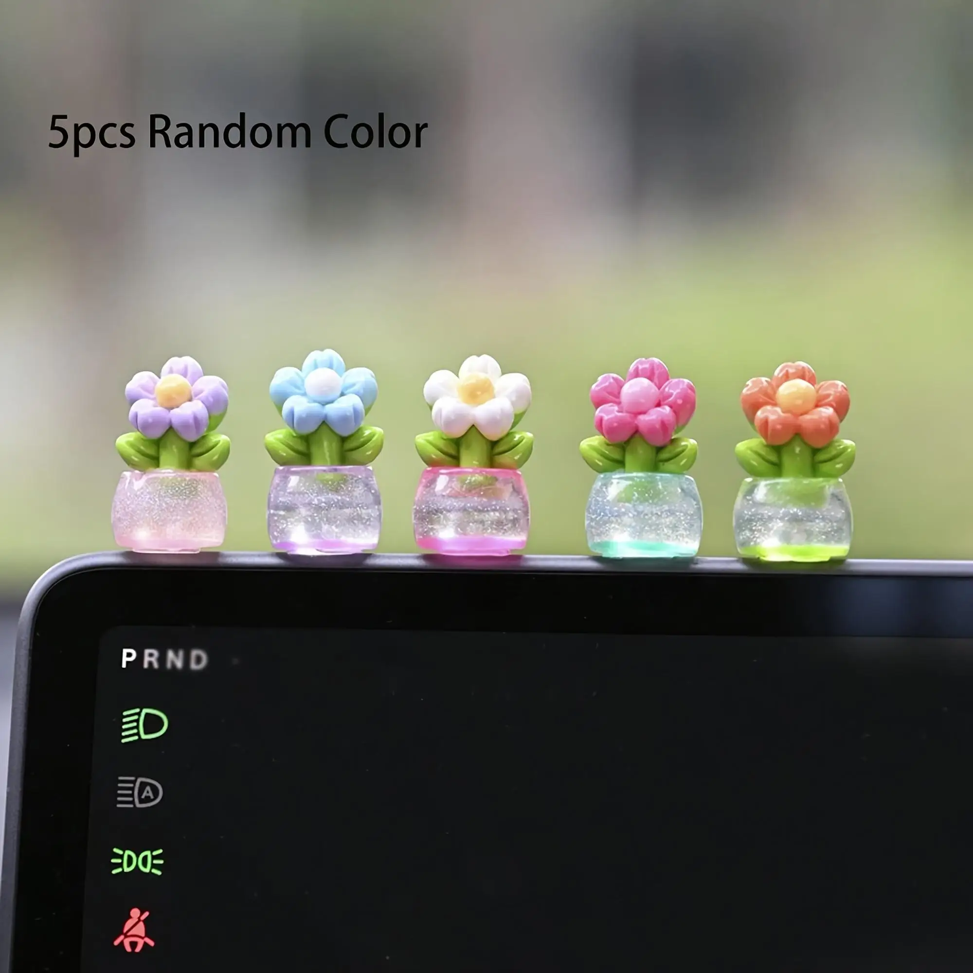 5 Exquisite Mini Flower Pots, Perfect for Car, Home, or Desktop Decorations. A Unique Little Gift That Adds a Touch of Elegance. - 2