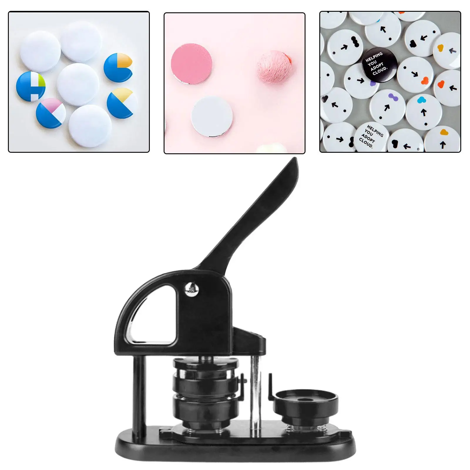 Button Badge Making Fridge Round Badge Making Pin Making Pin Maker Machine for DIY Gifts Keychain Pin Buttons Attachments Button Badge Making Fridge Round Badge Making Pin Making Pin Maker Machine for DIY Gifts Keychain Pin Buttons Attachments