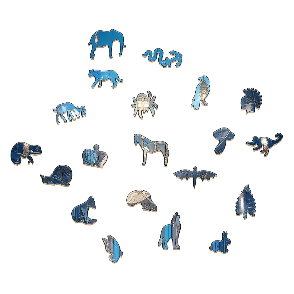 Adults Scenery Wooden Puzzles Temple Forest Grand Eid al-fitr Wood Jigsaw Puzzle Educational Game For Adults Decompression Toys