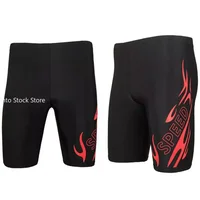New Swimsuit Mens Swimming Trunks Sexy Swimwear Quick-dry Boxer Shorts Tight Swim Trunks Plus Size Quick Dry Swimming 1