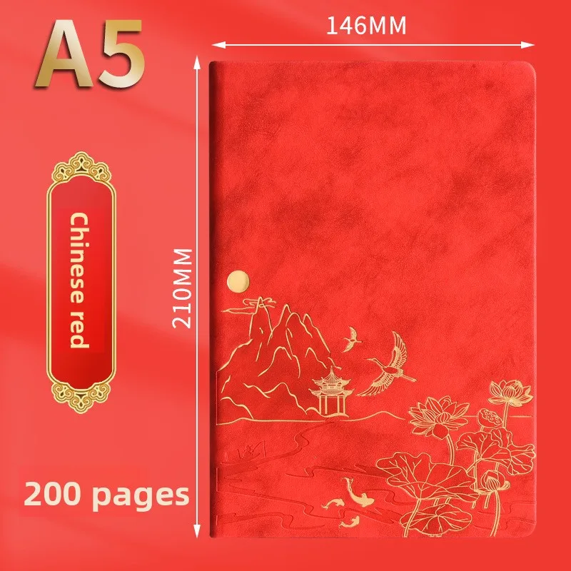 Luxurious A5 Color-Changing Notebook Gift Set with Skin-Feel PU Cover