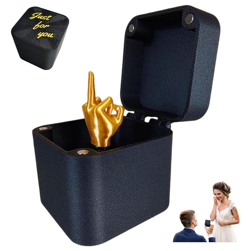 Middle Finger Surprise Gift Box Annoying Gift Box Funny Middle Finger Box Christmas Fun Prank Gift