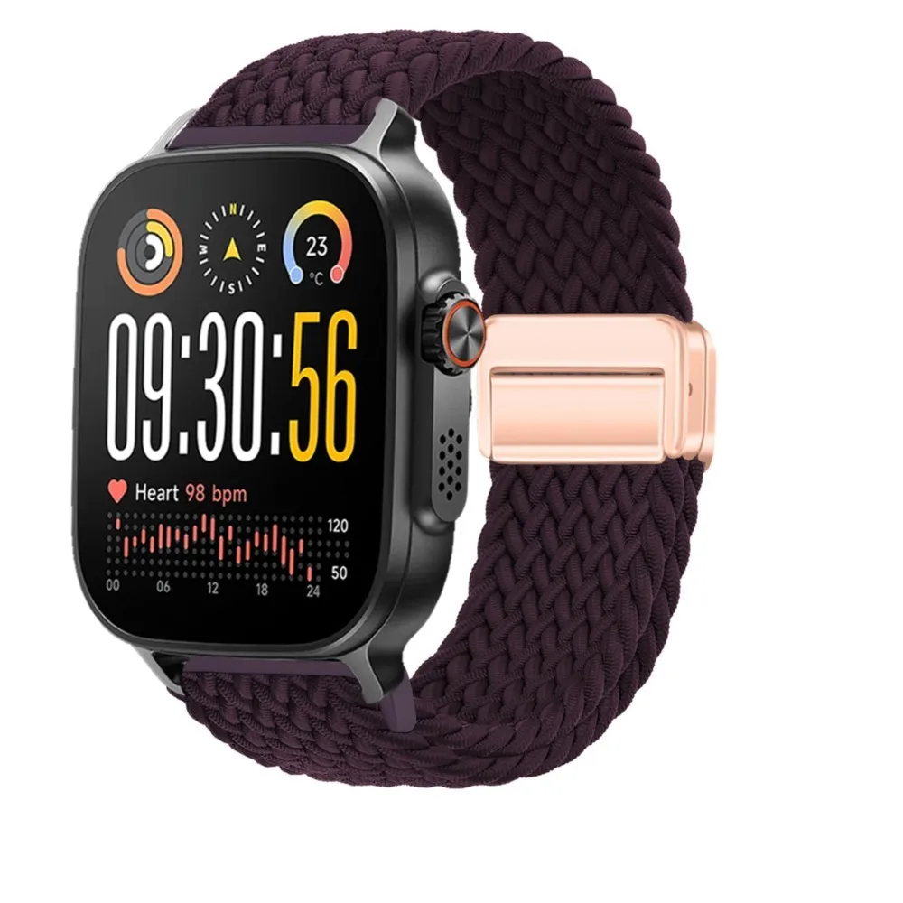 Braided Magnetic Wristband Strap for Smartwatches - Universal 22mm Strap Accessory