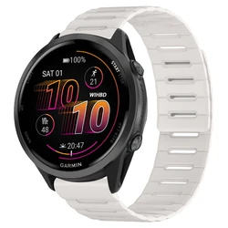 Silicone Magnetic Quick - Adjustable Watchband, 20mm/22mm - 1pcs 22MM (Starlight)