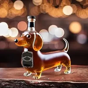 Dachshund Dog Whiskey Bottle
