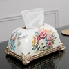 European-style living room coffee table simple drawing paper box home American light luxury ceramic bread tissue box decoration 4