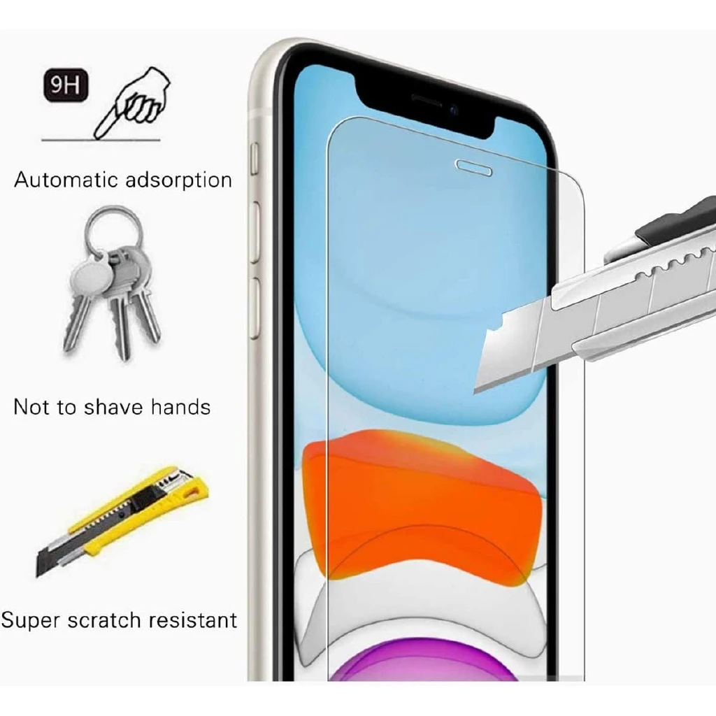 UNBREAKcable Protector de pantalla para iPhone XS Max y iPhone 11 Pro Max,  2 unidades, vidrio templado 2.5D para iPhone XS Max/11 Pro Max