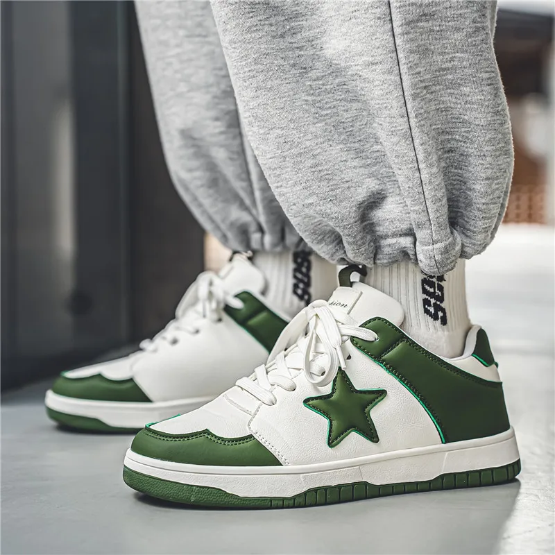 The new classic fashion shoes for male students all-match non-slip board shoes High quality wear-resistant casual sports shoes